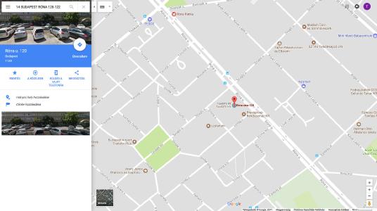 Google térképen azonnal fellelhető a cím pontos elhelyezkedése